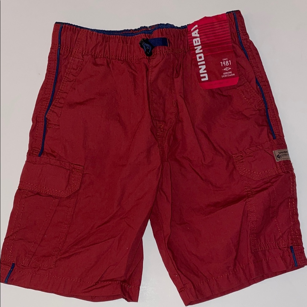 UNIONBAY kids Red Swim trunks size 5 NWT